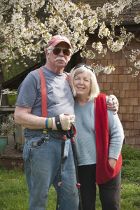 Commander Phil and Lovely Wife Rebecca at Home.