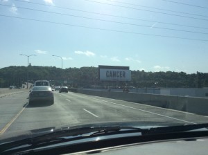 Cancer billboard in Seattle.