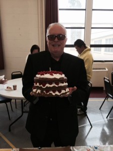 Father Tom on his birthday.  Love you man.