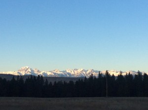 The North Cascade Mountains.  