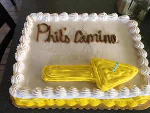 Official cake of Phil's Camino. 