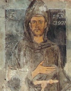 Oldest known portrait of St Francis.