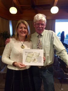 Laurie likes her new map of Phil's Camino.